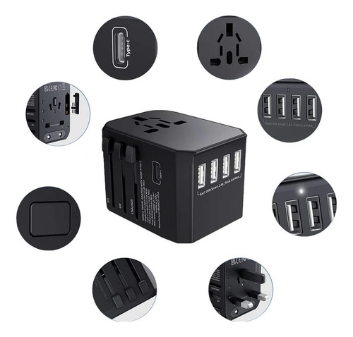 Útiles Adaptadores De Corriente, Mxtve-005, 5pzas, 100-240v