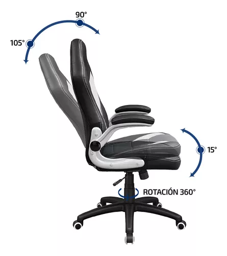 Silla de escritorio Frisokar Cadeira Back System Conforto e Ergonomia com  acabamento em costura preta. ergonómica negra con tapizado de cuero  sintético