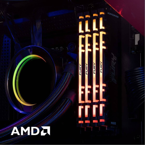 Memória Gamer Fury Renegade Rgb 32gb Ddr4 Cl16 Dimm Kingston