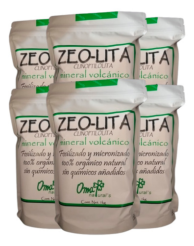 Zeolita Clinoptilolita Orgánica Micronizada 6kg