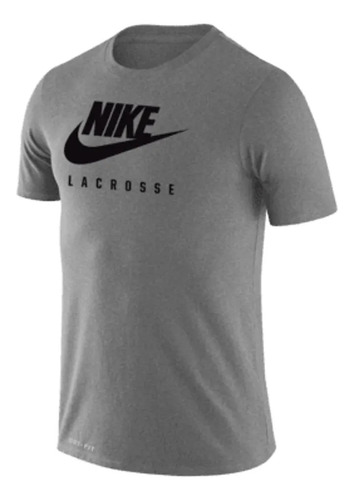 Franela Nike Swoosh Lacrosse Gris Talla M Dri-fit Original