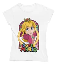 Comprar Playera Princesa Peach Mario Algodón Super Mario Bros