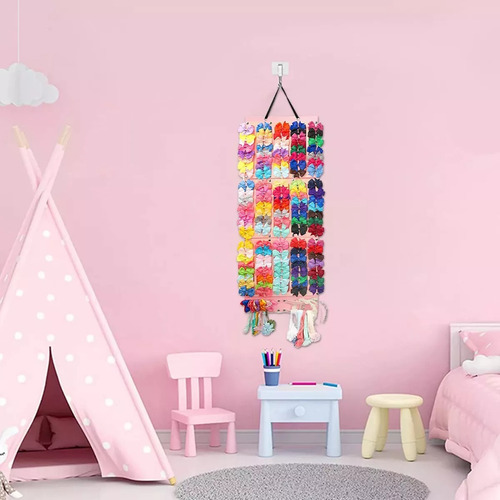 Porta Moños For Niñas,organizador De Lazos For Color Rosa