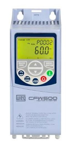 Inversor Frequência Weg Cfw500 0,5cv 220 V2,60a Mono Tri G2