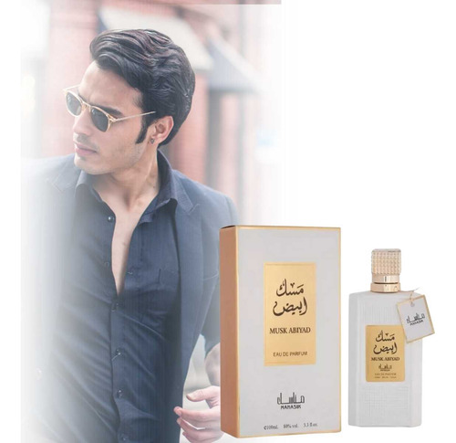 Perfume Masculino Musk Abiyad Manasik Edp 100ml Intenso E Sofisticado