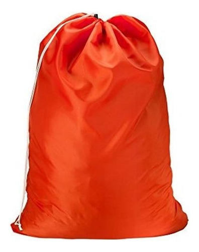 Bolsa De Nylon Para Lavanderia Naranja 76cm X 1m Cordon Ropa