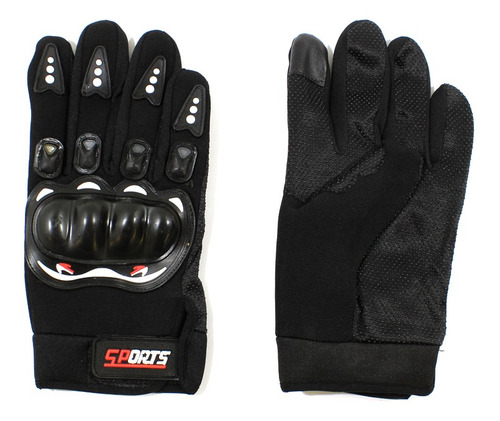 Guante Univ. Moto Negro Par Talle M.