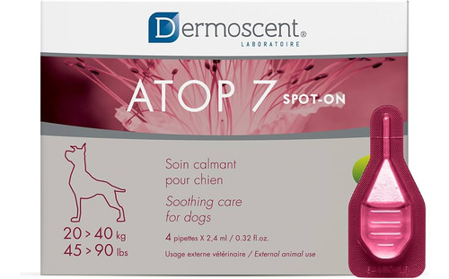 Pipeta Atop 7 Spot On Para Perro De 20 A 40 Kg Fragancia Sin Fragancia