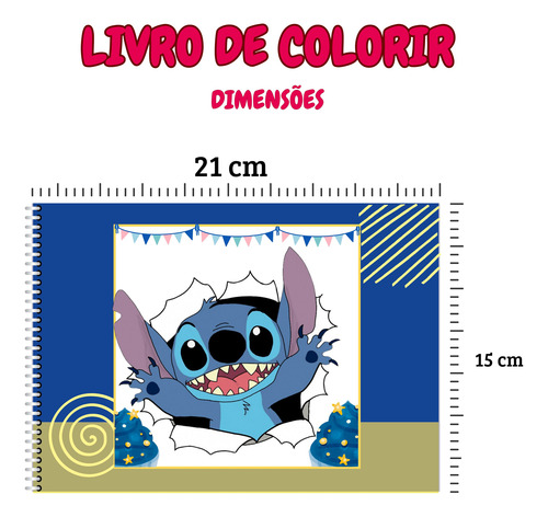 Lilo E Stitch Livro De Colorir E Pintar Tipo Bobbie Goods
