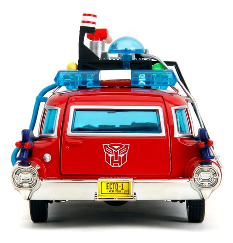 Jada 1:24 Ecto 1 Ghosbuster Optimus Prime Cazafantasma