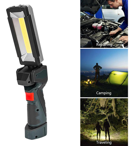 Usb Recargable Cob Led Lámpara De Inspección De Luz De