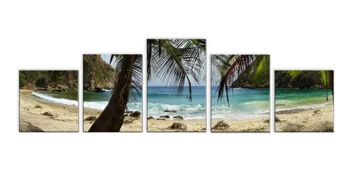 comprar Cuadro Playa Tuja Choroni Aragua Multipanel Foto Canvas