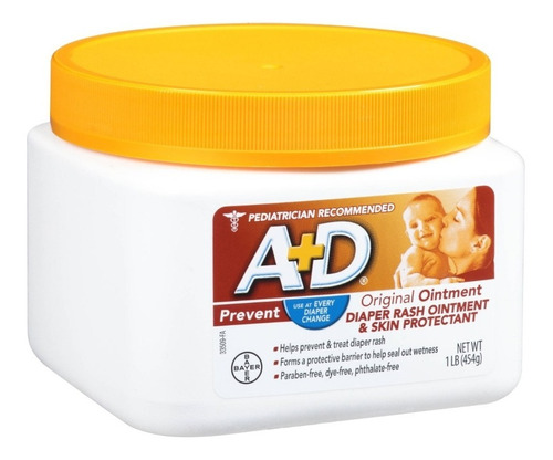 Crema Bebes A+d Tarro Grande Prevencion Pañalitis 454 Gr