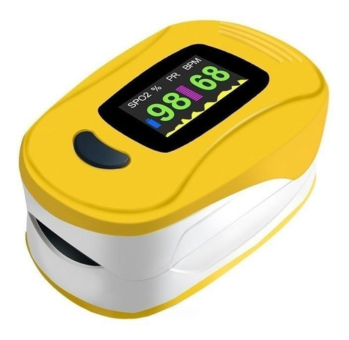 Oxímetro de pulso para dedo Zondan A3 amarillo/blanco
