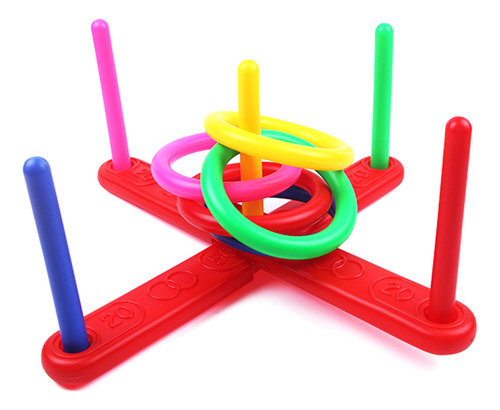 Juego De Juguete Para Lanzar Anillos, 1 Juego De Plástico Pa