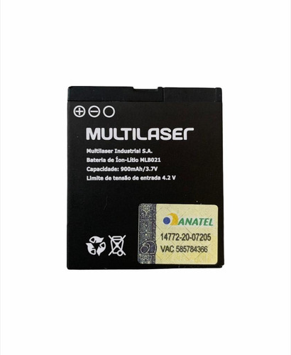 Bateria Multilaser Flip Vita P9020 P9021 P9043 Nova Mlb021 