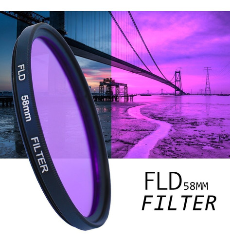 Kit Filtros 58mm Uv Cpl Fld Densidad Neutra Nd2 Nd4 Nd8 Dslr