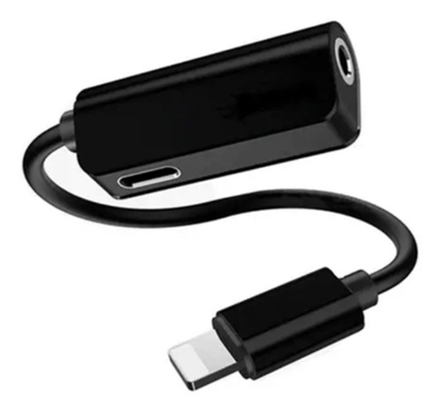 Adaptador Fone Lightning E P2 Dupla Função P2 E Linguetingu