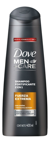 Shampoo Dove Men 2 En 1 Fuerza Extrema 400 Ml