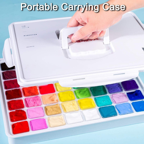Imagen 5 de 7 de Miya Gouache Set De 56 Colores 30 Ml Con Estuche
