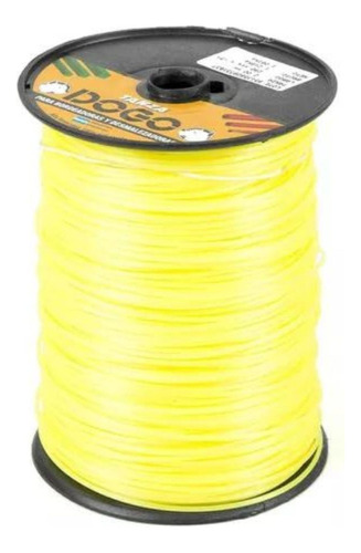 Tanza Redonda 3,0 Mm Nylon Bobina 1 Kg Bordeadora Dogo Color Amarillo