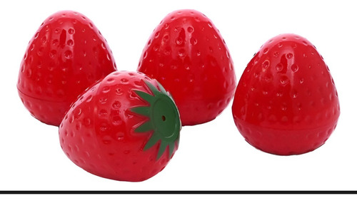 Caja De 24 Bálsamos Para Labios Hidratante Forma De Fresa