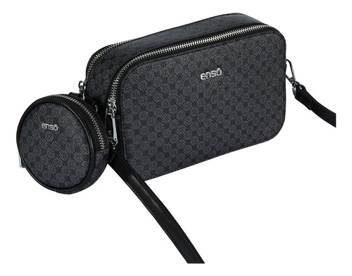 Bolsa Crossbody Enso Mujer Eb25503cbmb Monograma Negro
