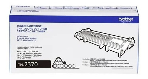 Toner Original Brother Tn-2370 Hl 2320d Hl 2360dw Negro