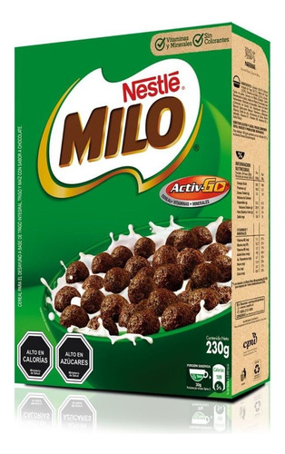 Cereal Milo Activ Go 230 G