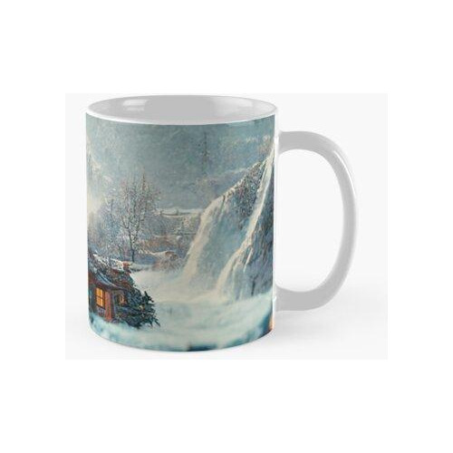 Taza Cyberpunk Futurista Waterfall Fade Letreros De Neón Cal