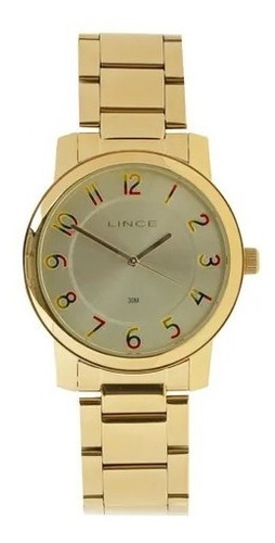 Relógio Lince Feminino Lrg4337l C2kx Dourado Original Lindo