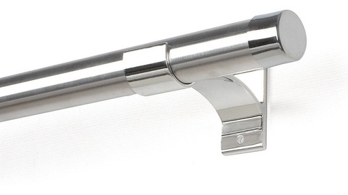 Kit Varão Para Cortina Simples 19mm 1,70 Metros Alumínio