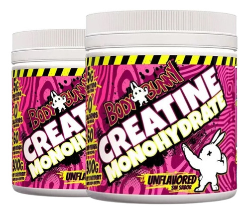 X2ud. Bodybunny - Creatina Monohidrato 300g 60sv Sin Sabor 