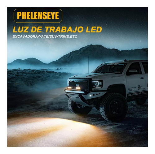 Par Neblineros 32led Luz Blanca Estrobo Ambar 168w