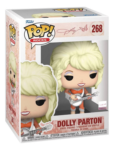 Figura De Vinilo Dolly Parton Pop Con Protector De Caja