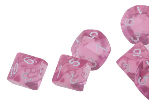 4 Paquete De 2-4 10 Piezas De Dados De Plástico 4 Piezas