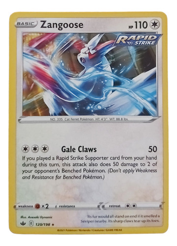 Zangoose 120/198 Carta Pokemon