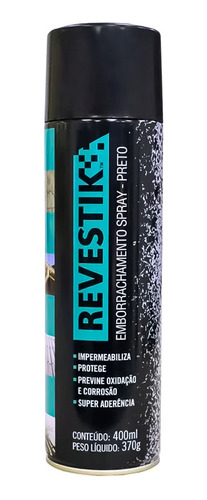 Spray De Emborrachamento Manta Revestik 400ml Preto