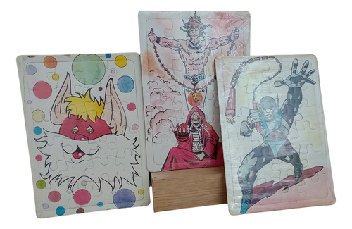 Rompecabezas Vintage Bootleg Thundercats 3 Piezas 1990s (Usado)