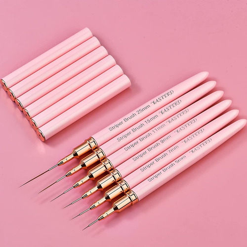 Yasterd 6pcs Super Fine Striper Brush Set For Long Lines,...
