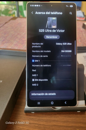 Samsung Galaxy S25 Ultra 512gb Titanium Black (Usado)