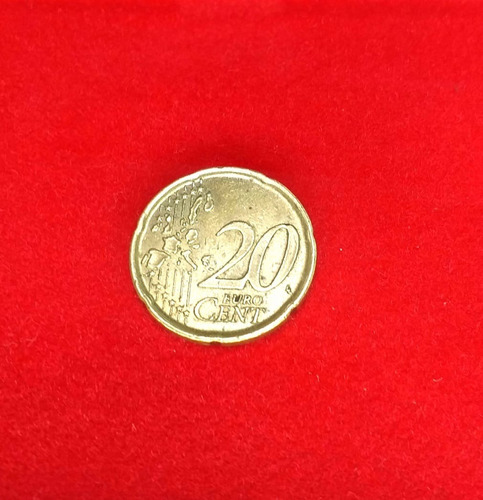 Antigua Moneda España 20 Centavos De Euro Año 1999 Cervantes