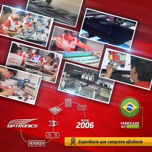 Painel De Senha Guichê Com 6 Controles E Impressora S/ Fio