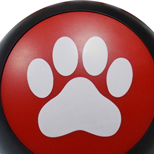 Botón De Conversación Grabable Comunicación Cachorro Rojo