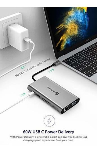 Utechsmart - Hub Usb C, 11 En 1, Adaptador Usb C Con