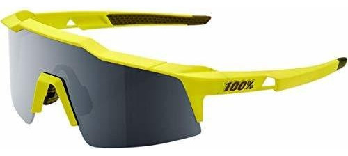 100% Speedcraft Sl Sunglassses-soft Tact Espejo Banana-black