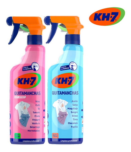 Quitamanchas Oxy Effect Kh7 + Quitamanchas 750 Ml Pack X 2