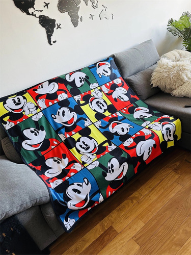 Manta Animada Stitch Sonic Bob Esponja Star Wars Mickey