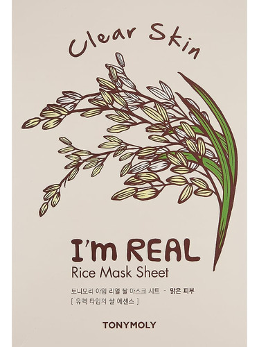 Tonymoly Soy Una Máscara De Hoja De Arroz Real, 10 Cuentas