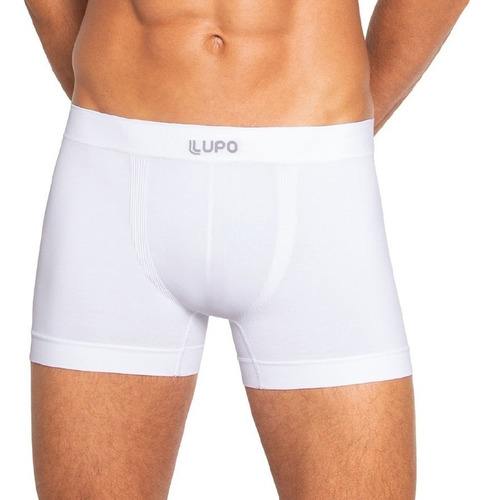 Imagem 3 de 7 de Kit 10 Cueca Boxer Lupo Box Microfibra Sem Costura Masculina